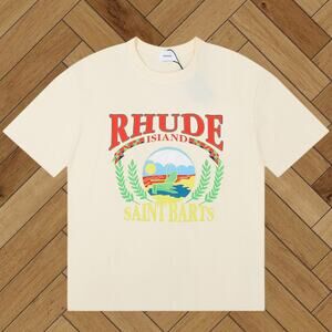Men's Cream Short-Sleeve Rhude